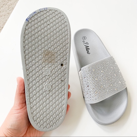 J. Mark Silver Slide Sandals - Picture 4 of 5